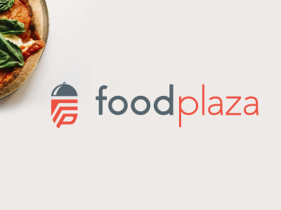 Food Plaza Logo adobe illstrator branding clean design icon illustration logo logo design typography vector