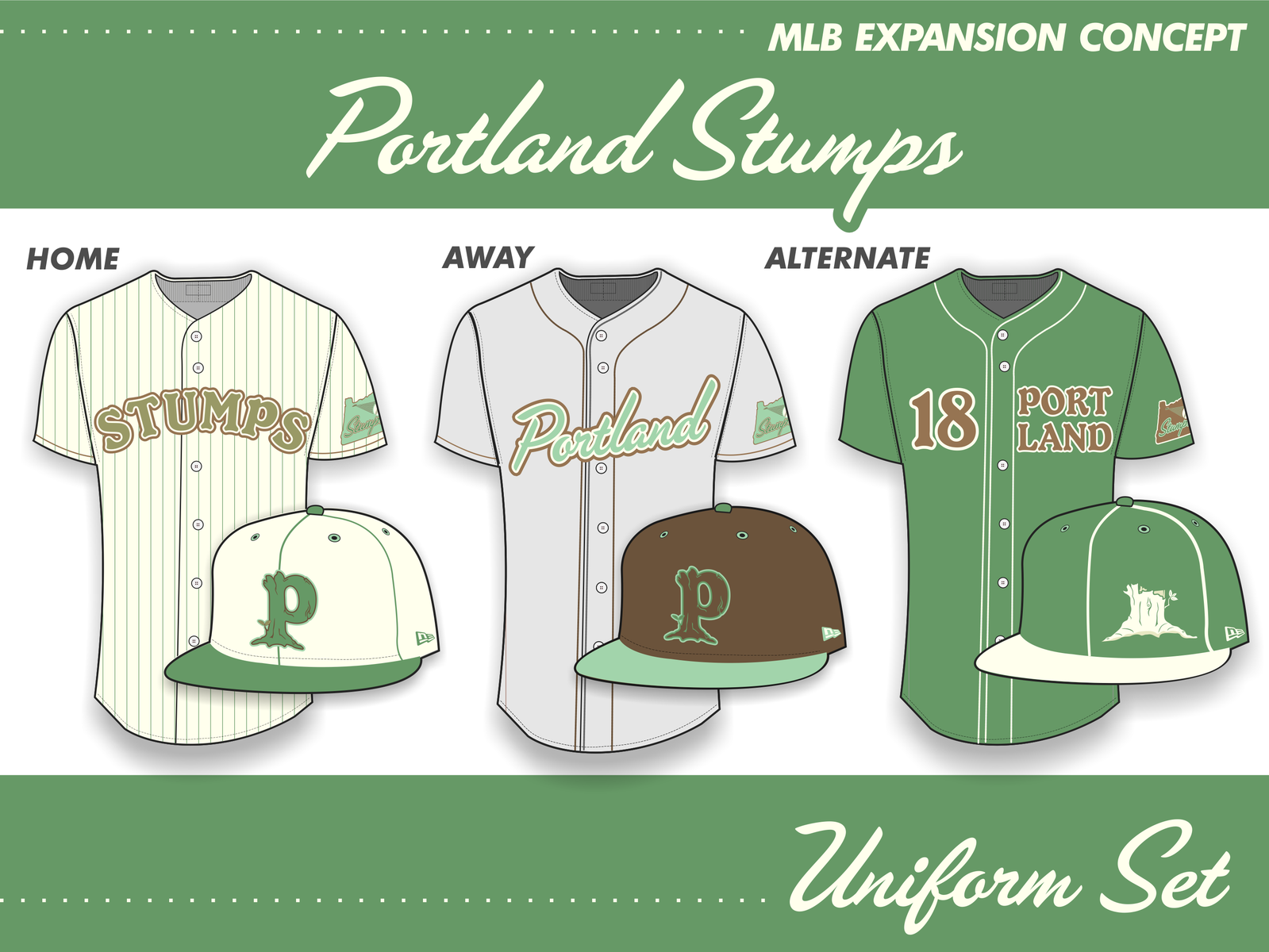 Portland Stumps Uniform Set by Luke Hooper on Dribbble