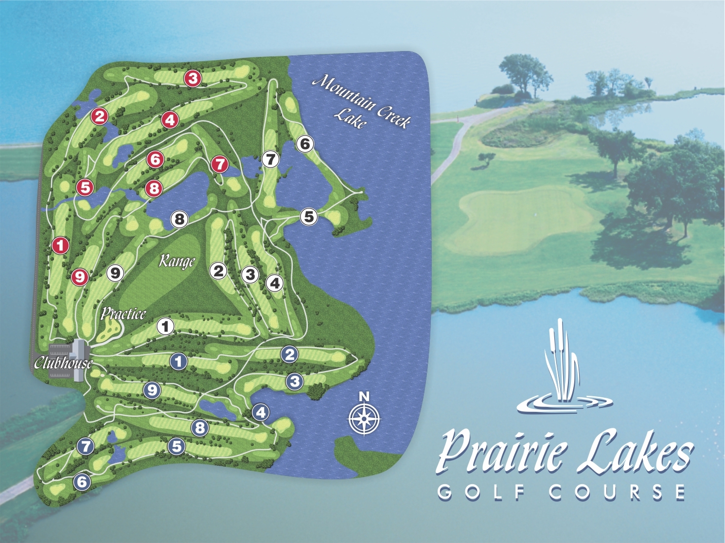 Prairie Lakes Golf Course Map by Luke Hooper on Dribbble