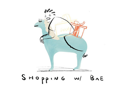 Shopping w/ Bae branding character clean comics commercial concept creative digitalart graphicdesign iconography illustration lineart procreate typography ui visualcommunication