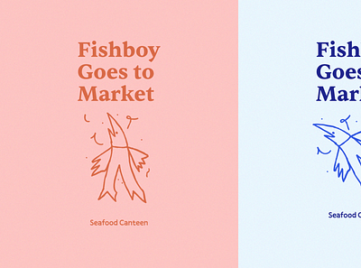 A story about a Fishboy branding design ill illustration logo