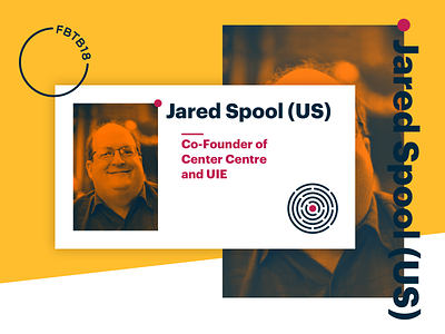 Jared Spool will speak at the FBTB 2018 Conference! bold conference design inspiration inuse logo maze speaker sweden ui user experience ux