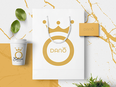 Dano brand identity bag brand brand identity branding cup gold identity identity branding identity design logo logo design logotype wedding
