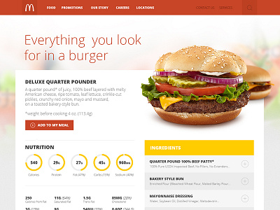 mcdonalds redesign concept burger concept header mcdonalds navigation red redesign title yellow