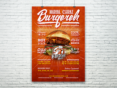 fatcat burger flyer