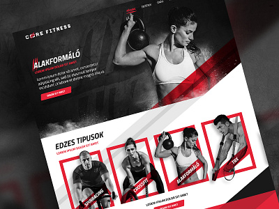 corefitness site button dark featured header light logo navigation red services slider title web