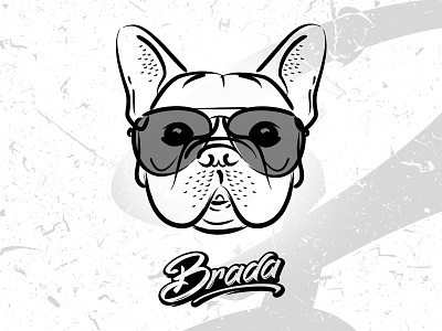 brada ✖️ frenchie shirt design brada bulldog dog draw face french frenchbulldog shirt streetwear sunglass underground wear