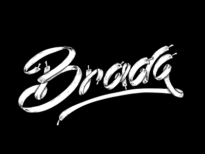BRADA sneakerhead typo brand clothing design logo shirt shoelace typo typography