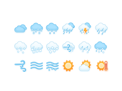 weather icon set app icon app icons blue gradient icons icons pack icons set light pack set weather weather app weather icon weather icons