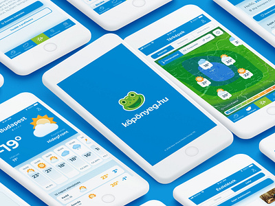 köpönyeg redesign app desktop icons mobile app redesign responsive ui ux weather weather app