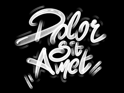 dolor sit amet brush cap handdraw handletter handmade letter lettering procreate type typo typography