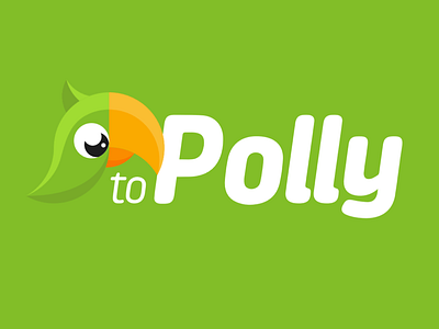 toPolly logo animal bird circle graphic green logo orange parrot polly symbol yellow