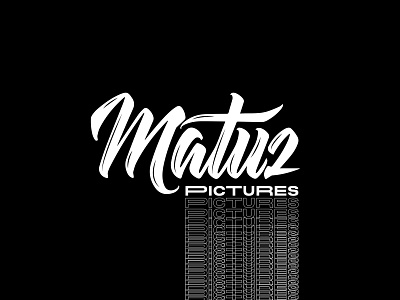 matuz pictures logo branding branding design camera dark hand letter handletter lettering logo photo pictures video white