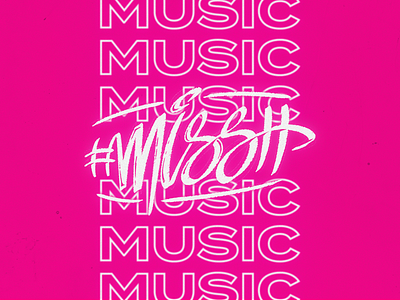missh music logo type branding