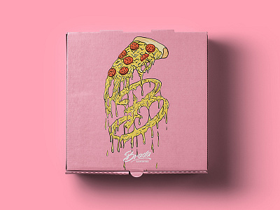 brada pizza box box brada brand branding cheese clothing brand clothing design pizza pizza box shirt design streetwear streetwwar brand