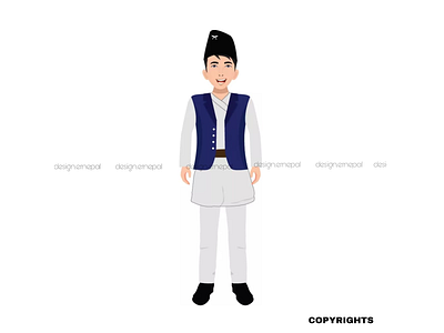 Nepali Guy Model Illustration For International Client