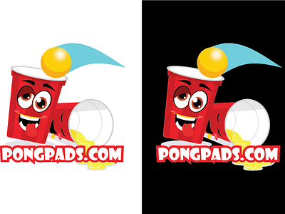 Pongpads Logo art design illustration illustrator vector