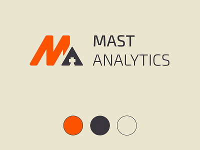 Mast Analytics branding design flat graphicdesign graphicdesigner logo logodesign logodesigner type vector