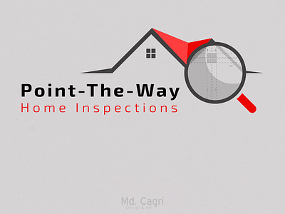 Point The Way No:2 branding design fiverr flat graphic graphicdesign graphicdesigner home house inspection logo logodesign logodesigner logos mockup point seller the vector way