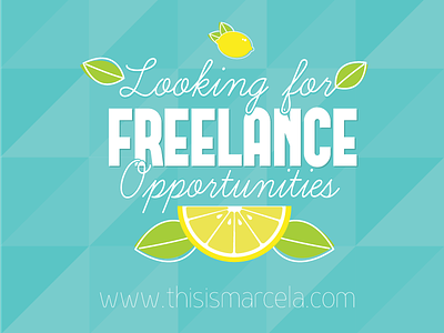 Lemons...Get it? freelance illustration lemons typography
