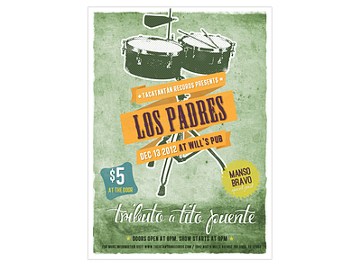 Flyer for Jazz Band "Los Padres"