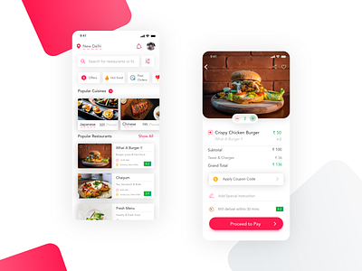 Food Delivery App design design food app food app design food app ui food app ui design food delivery food delivery app ui ui desgin