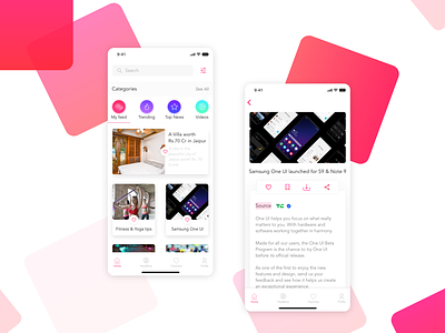 News App UI Design