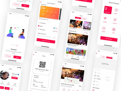 Events app UI design