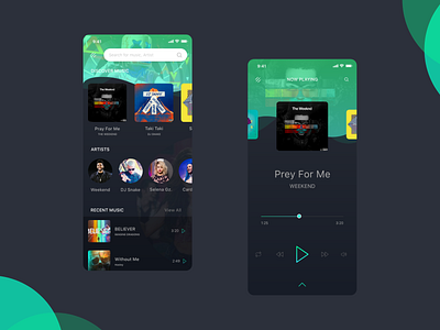 Music Player App Design