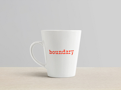 Boundary | Coffee Mug branding design flat illustration illustrator logo minimal