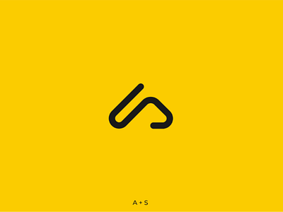 A+S | Logo art branding illustrator logo minimal vector