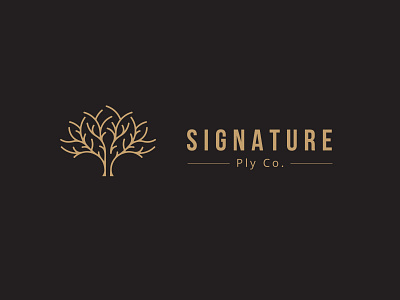 Signature Plywood Company | Logo branding design flat logo minimal
