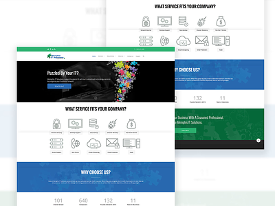Memphis IT Solutions design layout managed services msp web webdesign website website banner