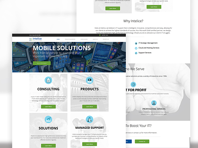 Intelice design layout managed services msp web webdesign website