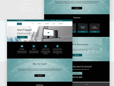 TLC Tech design layout managed services msp web webdesign website