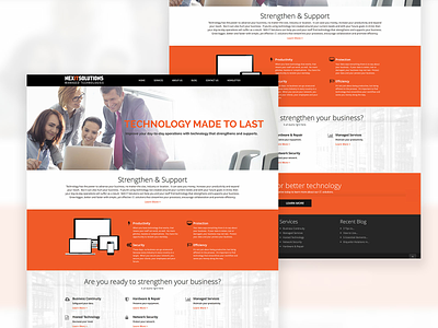 Next IT Solutions design layout managed services marketing msp ui web webdesign website