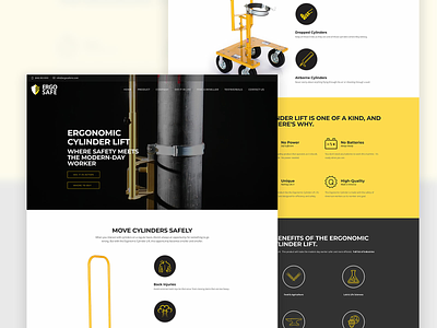ErgoSafe Inc design layout marketing ui web webdesign website