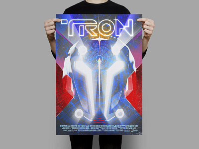 Tron. Movie poster design adobephotoshop designthinking graphicdesign poster posterdesign printdesign