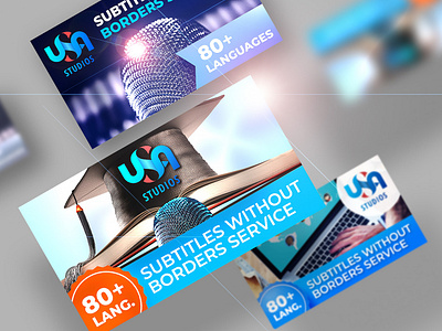 Ad banners for a USA Studios in NY ad banner ads