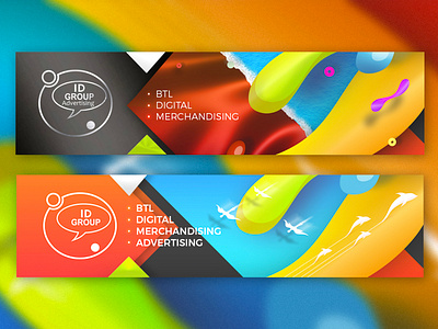ID Group. Social media cover design ad banner ads graphic design