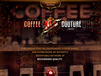 Coffee Couture adobe photoshop design designthinking graphic design web design webdesign