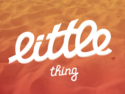 Little Rebound background beach death to stock getaway hand drawn lettering little thing sand sea stock thanx vector