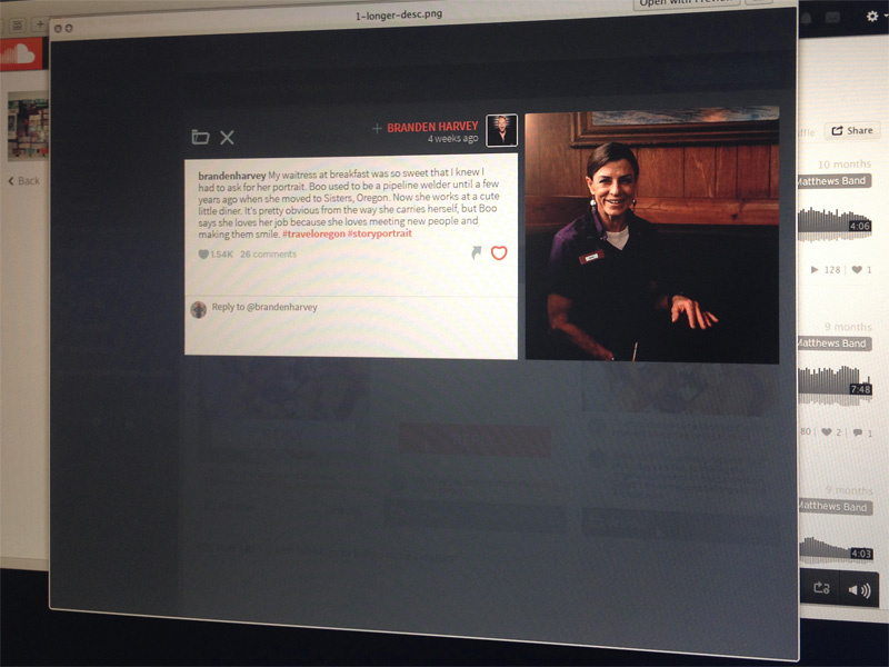 2014 - The project I fell in love with admin instagram ux ui management content information architecture social enterprise saas account oregon
