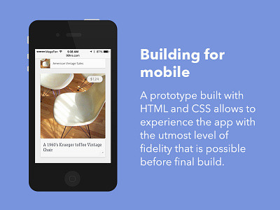 2013 - Prototyping for mobile app css design high fidelity html iphone iterative mobile prototype startup storryapp web