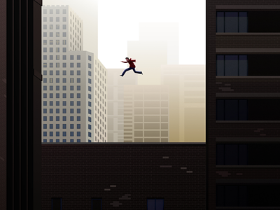 A copy of Spider-Man: Into Spider Verse illustration practice spiderman