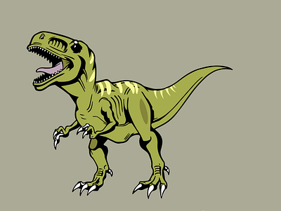 Dinosaur 01 drawing drawingart graphic graphicdesign illustration illustrator sketch vector visual artist