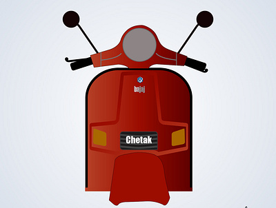 Bajaj Chetak adobe illustrator branding graphic graphicdesign sketch visual artist