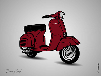 Scooter Vespa adobe illustrator graphic graphicdesign illustration illustrator