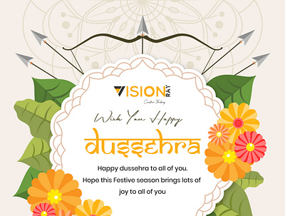 Visionray Dasara 2020 Wishes adobe illustrator branding design graphic graphicdesign illustration illustrator visualisation