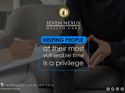 Seven nexus social media poster design